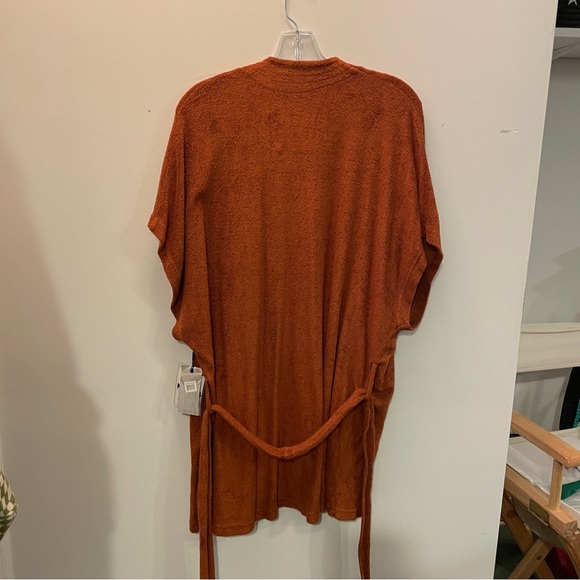 Terry by Simon Miller Lono Kimono Short Robe in Caramel NWT - Picture 9 of 12